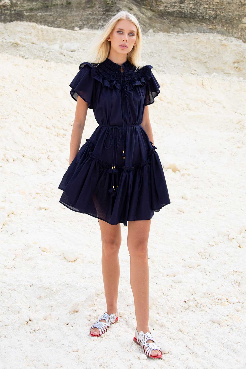 BRIGITTE MINI DRESS BLUE NUIT