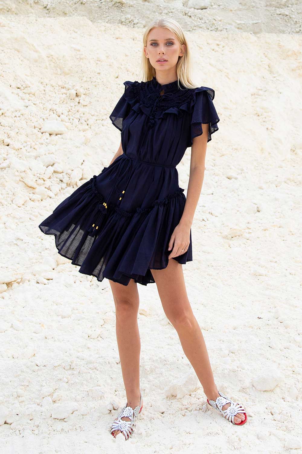 BRIGITTE MINI DRESS BLUE NUIT