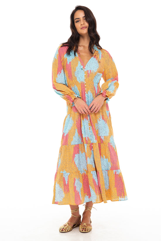 IMAN MAXI DRESS 2 SEASONS TANGERINE