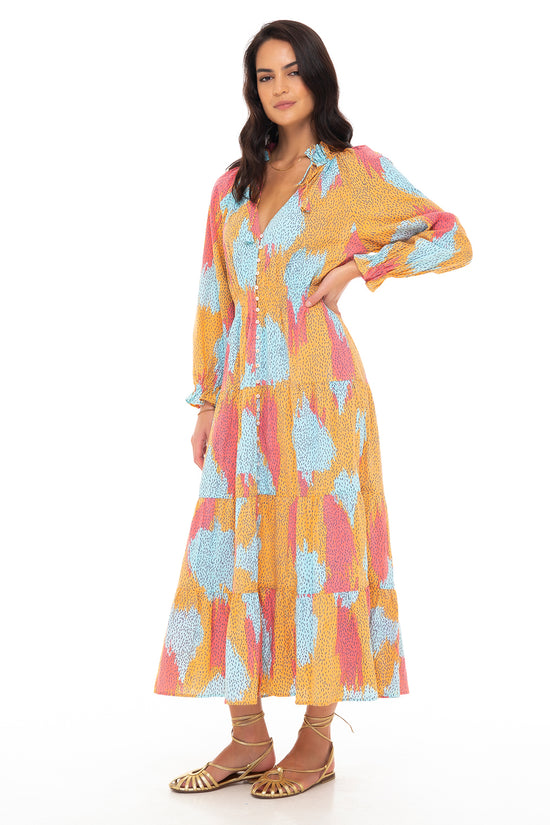 IMAN MAXI DRESS 2 SEASONS TANGERINE