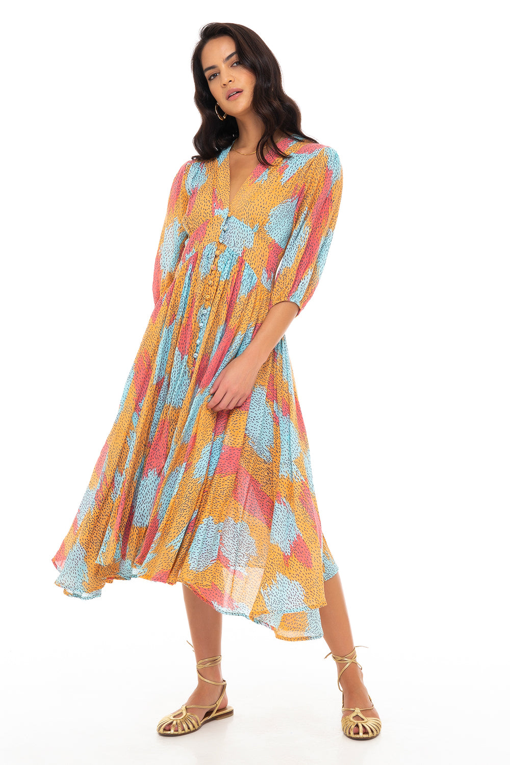 ABELLE DRESS 2 SEASONS TANGERINE