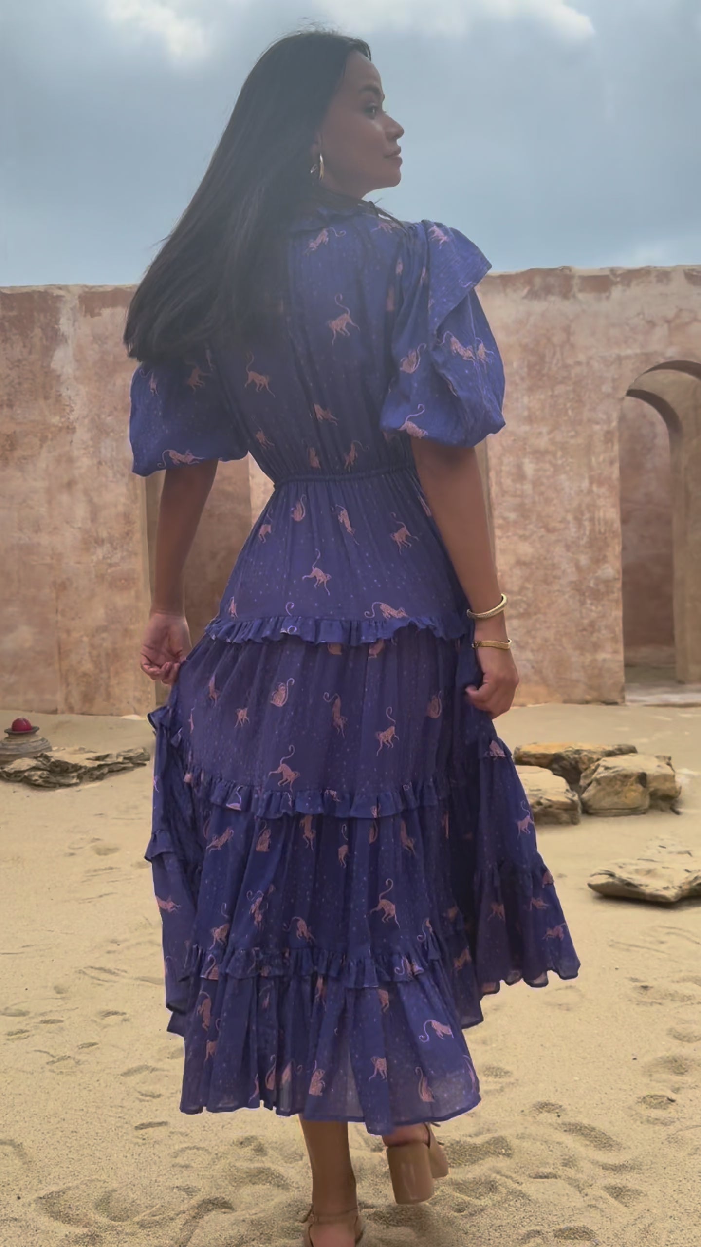 SOOKIE MIDI DRESS MONKEY STAR