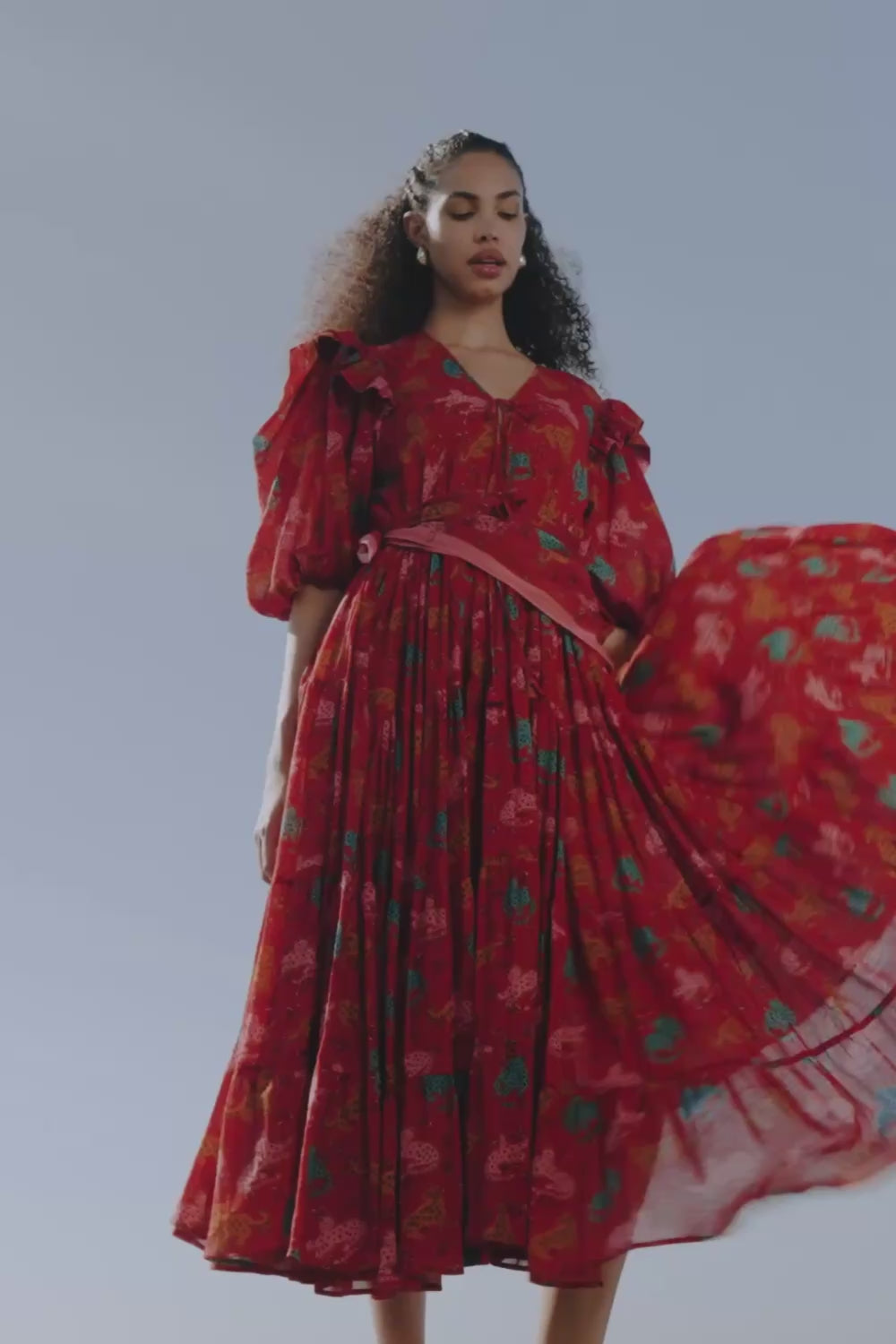 BOSSANOVA MIDI DRESS CATS LOVE
