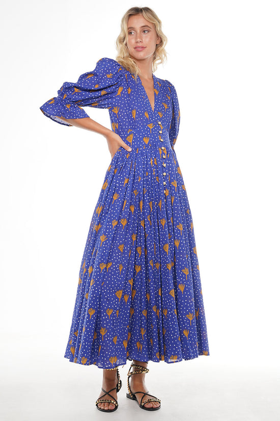 XOLA MAXI DRESS LIBERTINE BLUE SAPPHIRE