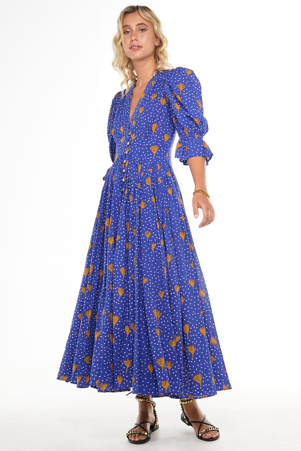 XOLA MAXI DRESS LIBERTINE BLUE SAPPHIRE