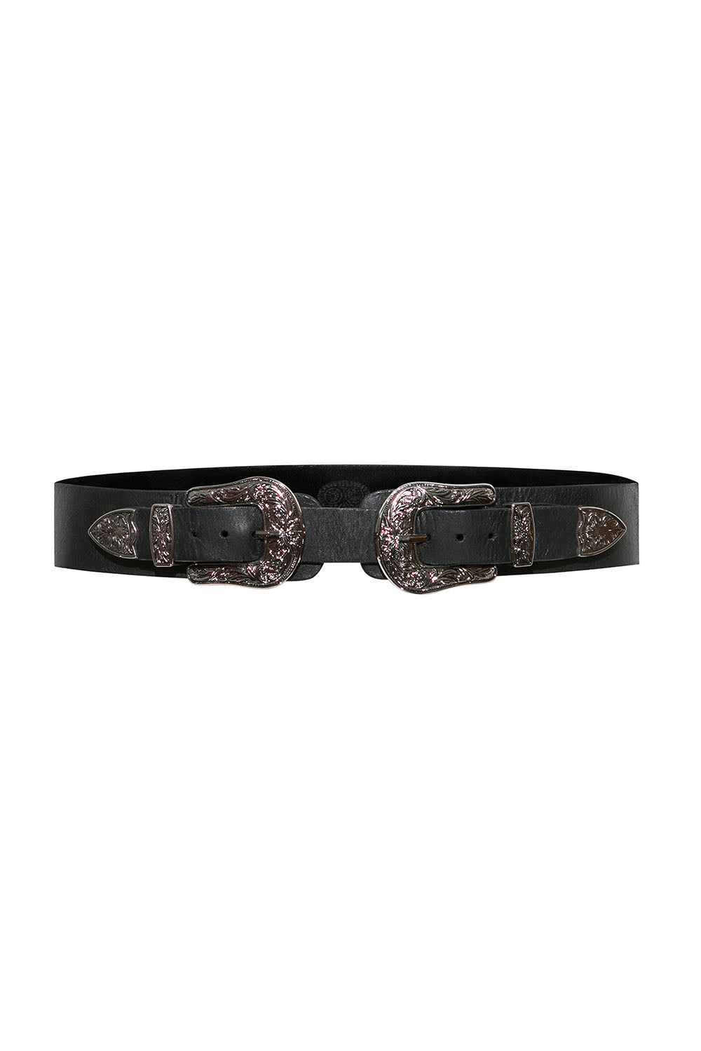 COWBOY DOUBLE BELT BLACK